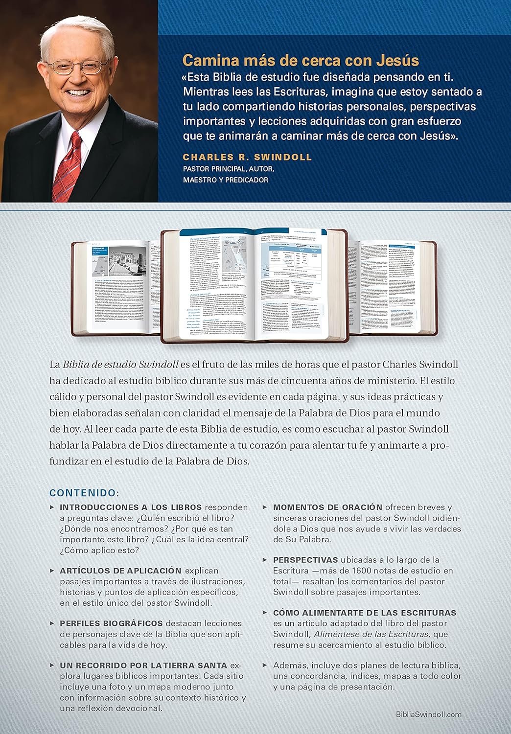 Biblia de Estudio Swindoll NTV tapa dura - Imagen 6