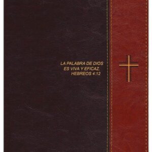 Biblia de estudio del diario vivir RVR60, letra grande (SentiPiel, Café/Café claro, Índice
