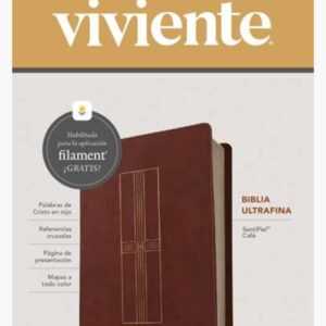 Biblia NTV con filament imitación piel café mediano