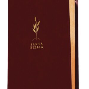 Biblia de estudio del diario vivir RVR60, letra grande, SentiPiel, Vino tinto
