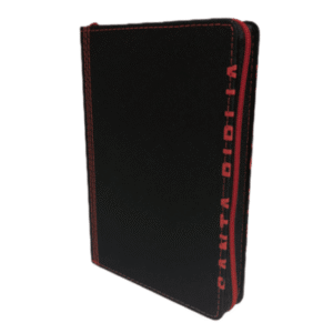 Santa Biblia NTV, Edición compacta SentiPiel, Negro/Carmesí