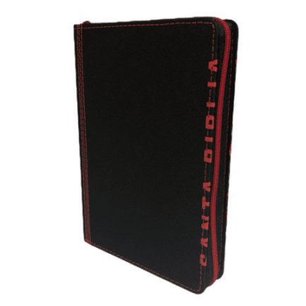 Santa Biblia NTV, Edición compacta SentiPiel, Negro/Carmesí
