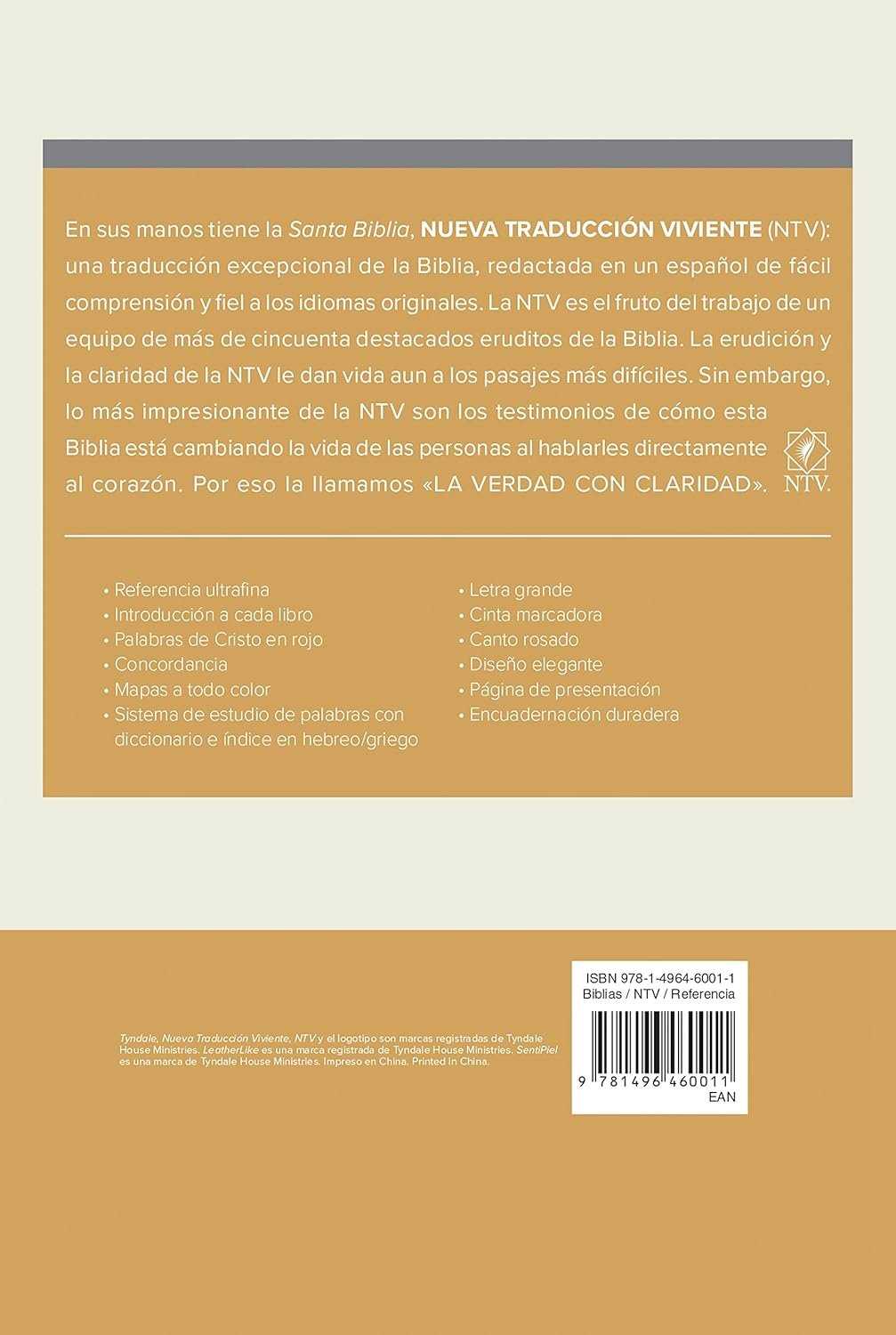 Santa Biblia Ntv, Edición de Referencia Ultrafina, Letra 9,5 puntos - Imagen 2