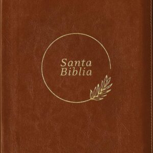 Biblia RVR60, cierre índice con referencias, 9,5 puntos café