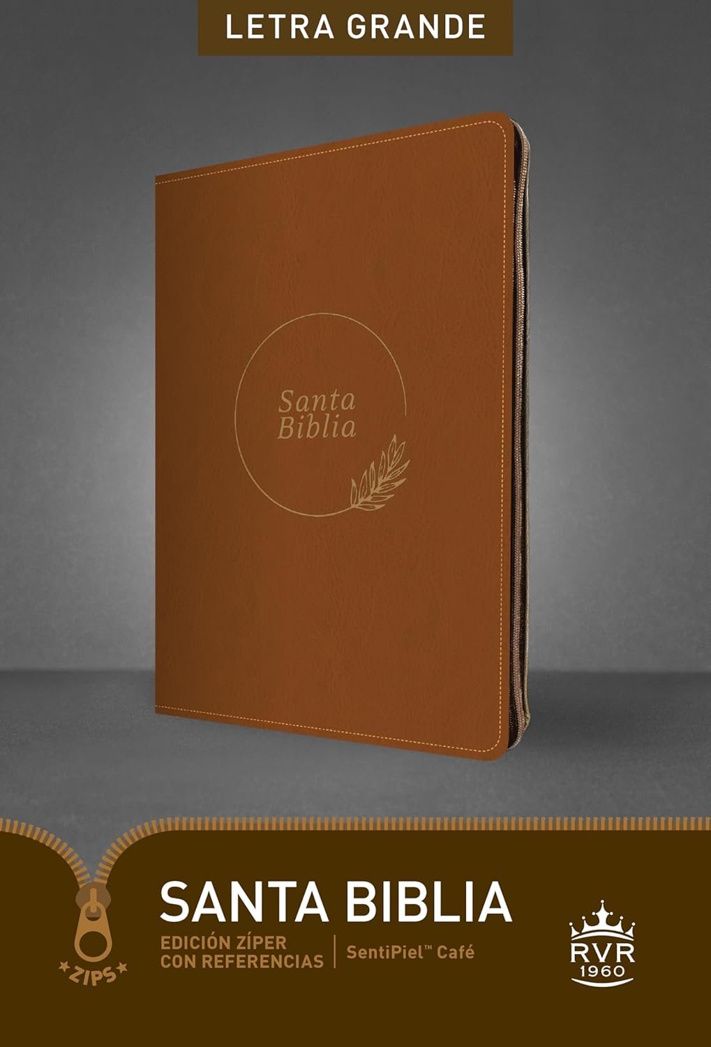 Biblia RVR60, cierre índice con referencias, 9,5 puntos café - Imagen 6
