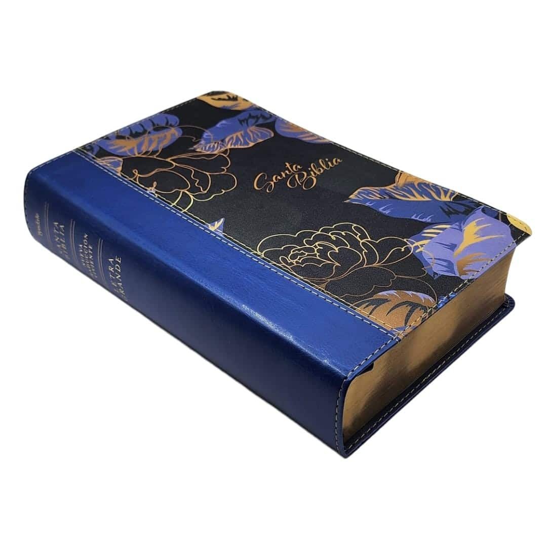 Biblia manual NTV, letra grande con Filament (SentiPiel, Azul oscuro, Letra Roja) - Imagen 7