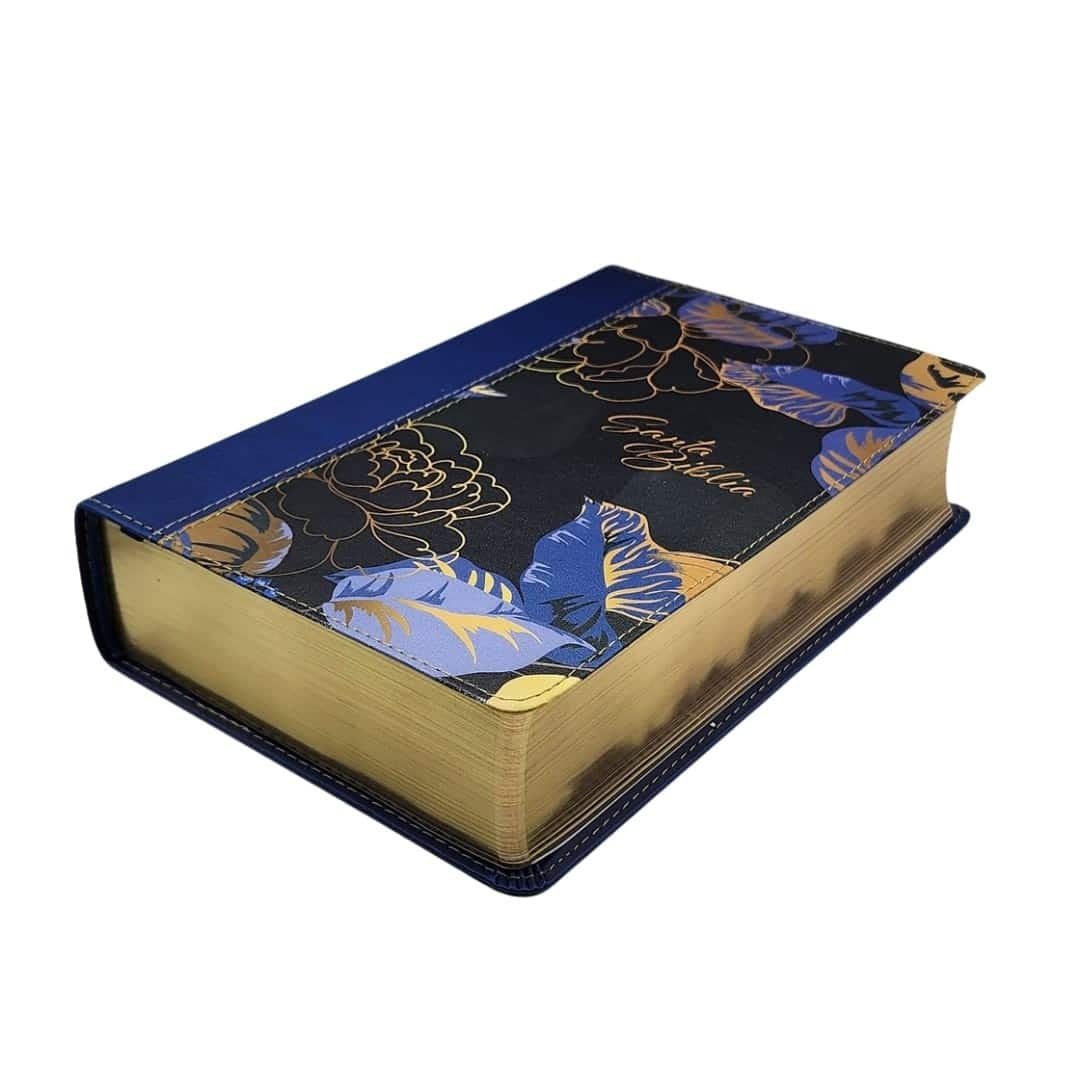 Biblia manual NTV, letra grande con Filament (SentiPiel, Azul oscuro, Letra Roja) - Imagen 6