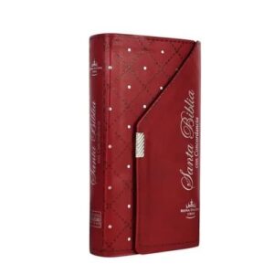 Biblia Reina Valera 1960 roja con broche portatil