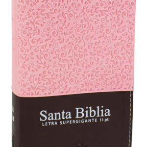 Biblia RVR 1960 Compacta letra grande 11 puntos mujer rosa marrón