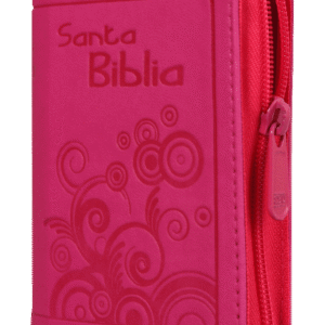 Biblia minibolsillo RVR 1960 fucsia con cierre