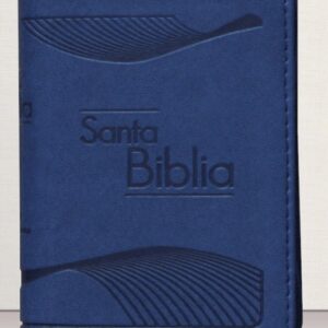 Biblia minibolsillo azul con cierre Reina Valera 1960