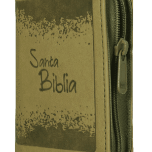 Biblia minibolsillo RVR 1960 verde con cierre