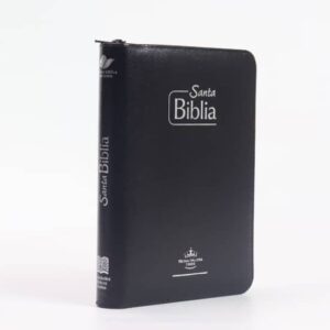 Biblia Reina Valera 1960 letra grande cierre color negro