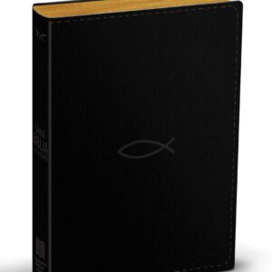 Biblia RVC Mediana Letra Gigante Piel Genuina Negro