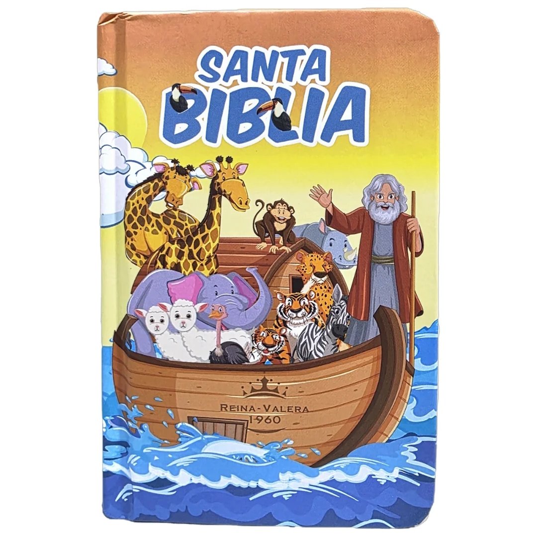 Biblia minibolsillo infantil arca naranja, tapa dura, canto naranja - Imagen 4