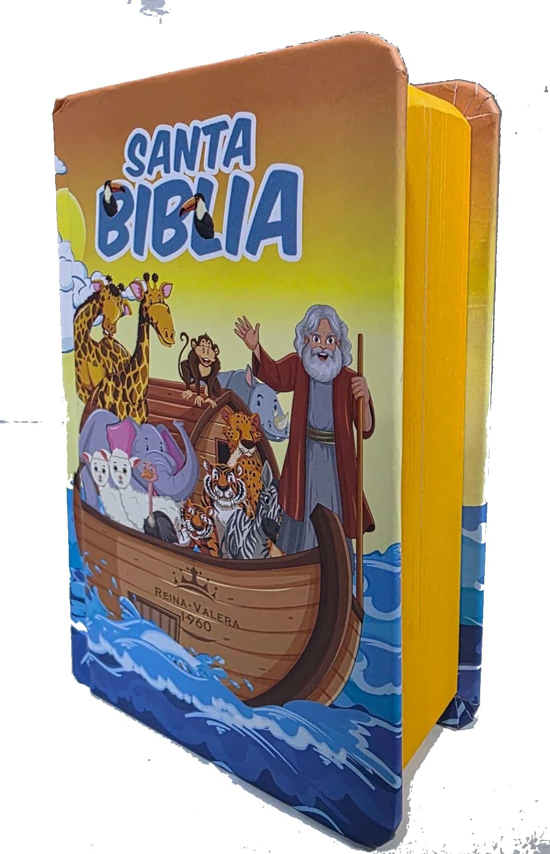 Biblia minibolsillo infantil arca naranja, tapa dura, canto naranja - Imagen 5
