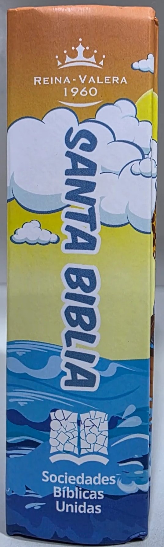 Biblia minibolsillo infantil arca naranja, tapa dura, canto naranja - Imagen 2