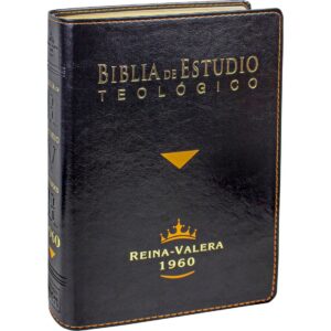 Biblia de Estudio Teológico RVR 1960 imitación piel con índice