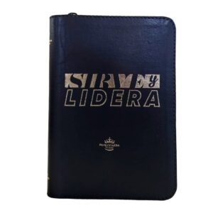 Biblia RVR60 Sirve y Lidera Color Negro Canto Dorado Letra Grande 12 Puntos