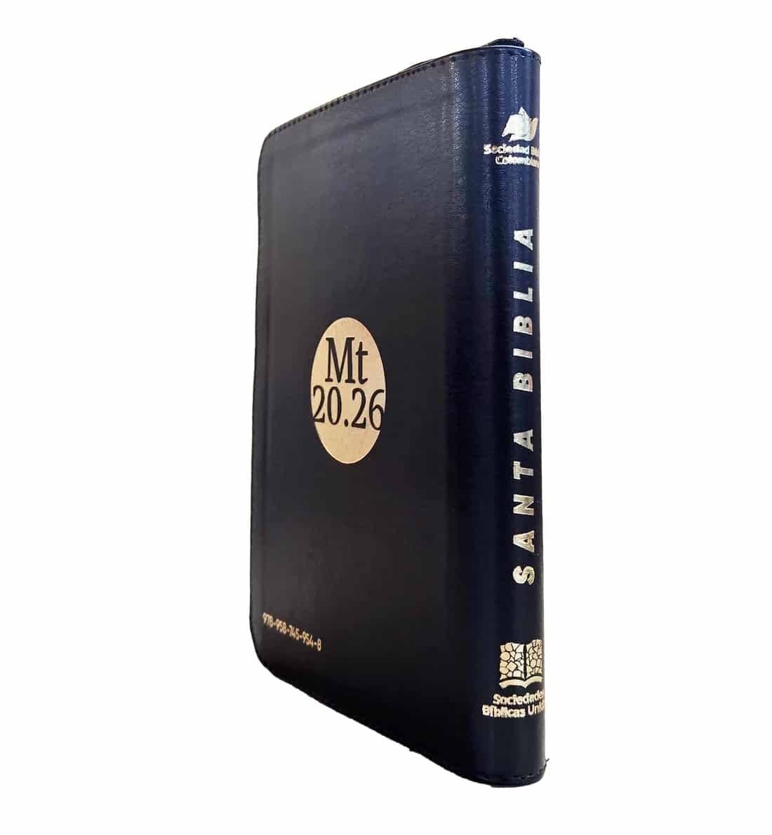 Biblia RVR60 Sirve y Lidera Color Negro Canto Dorado Letra Grande 12 Puntos - Imagen 4