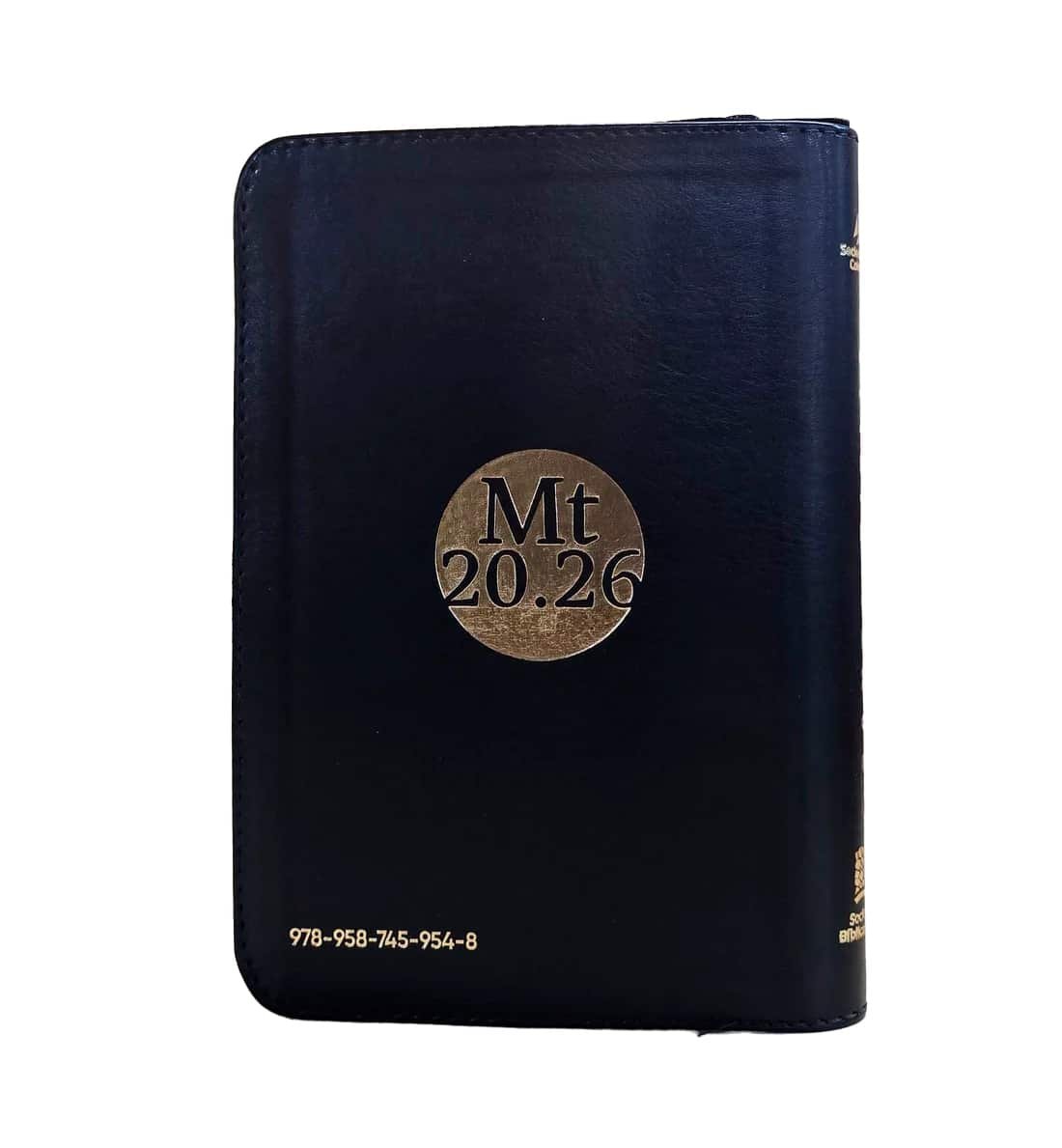 Biblia RVR60 Sirve y Lidera Color Negro Canto Dorado Letra Grande 12 Puntos - Imagen 2