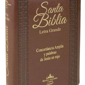 Biblia RVR1960 Letra Grande cierre e índice marron