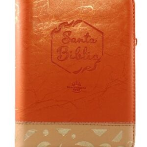 Reina Valera 1960 compacta naranja beige concordancia cierre