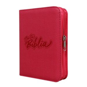 Biblia Reina Valera 1960 compacta fucsia cierre
