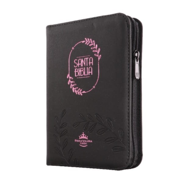 Biblia RVR compacta color negro concordancia cierre índice - Imagen 6