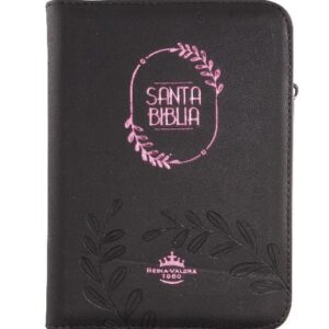 Biblia RVR compacta color negro concordancia cierre índice