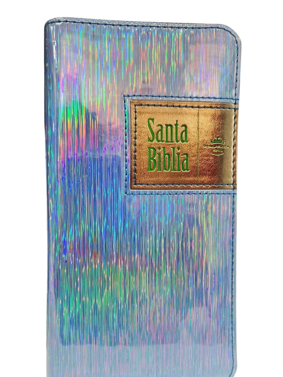 Biblia Reina Valera 1960 portátil cierre azul metálico - Imagen 6