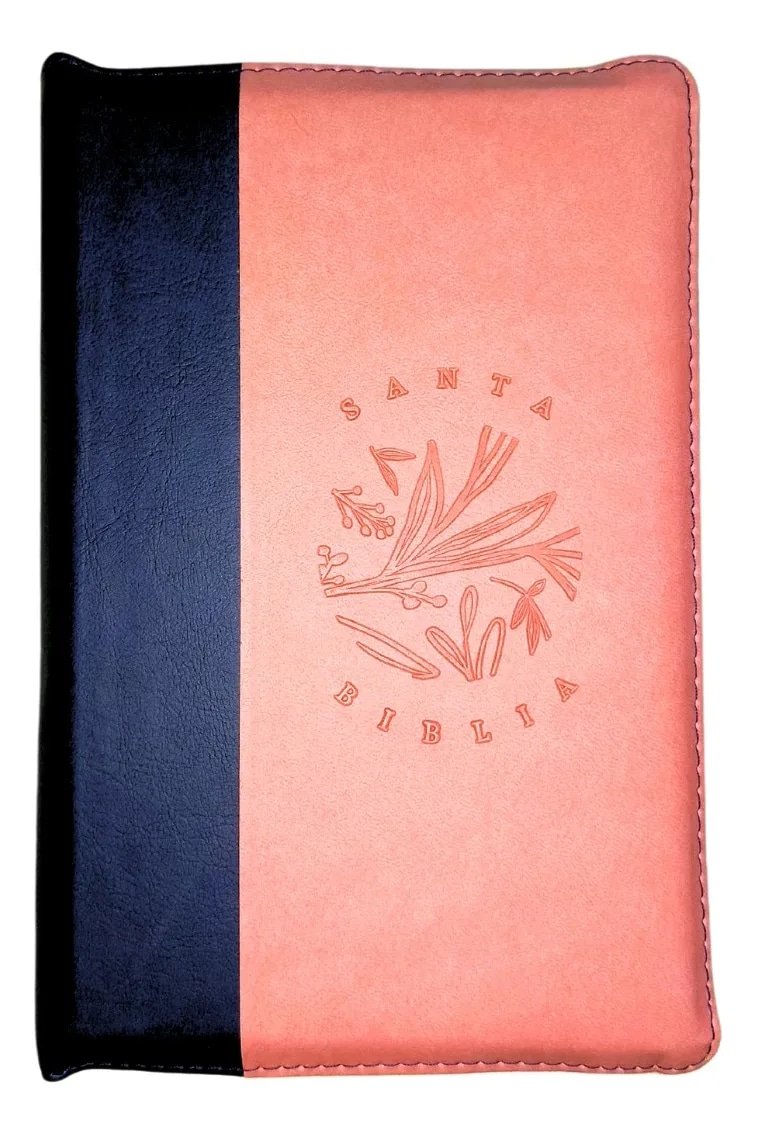 Biblia RVR60 Letra Grande 14 pts con ayudas Digitales – rosado azul con cierre - Imagen 6