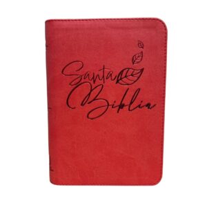Biblia Reina Valera 1960 Letra Grande Cierre Simil piel rojo