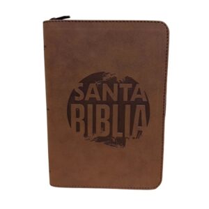 Biblia Reina Valera 1960 Letra Grande 12 Puntos Café Cierre