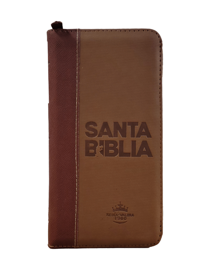 Biblia RVR1960 tamaño agenda Cierre Indice Café