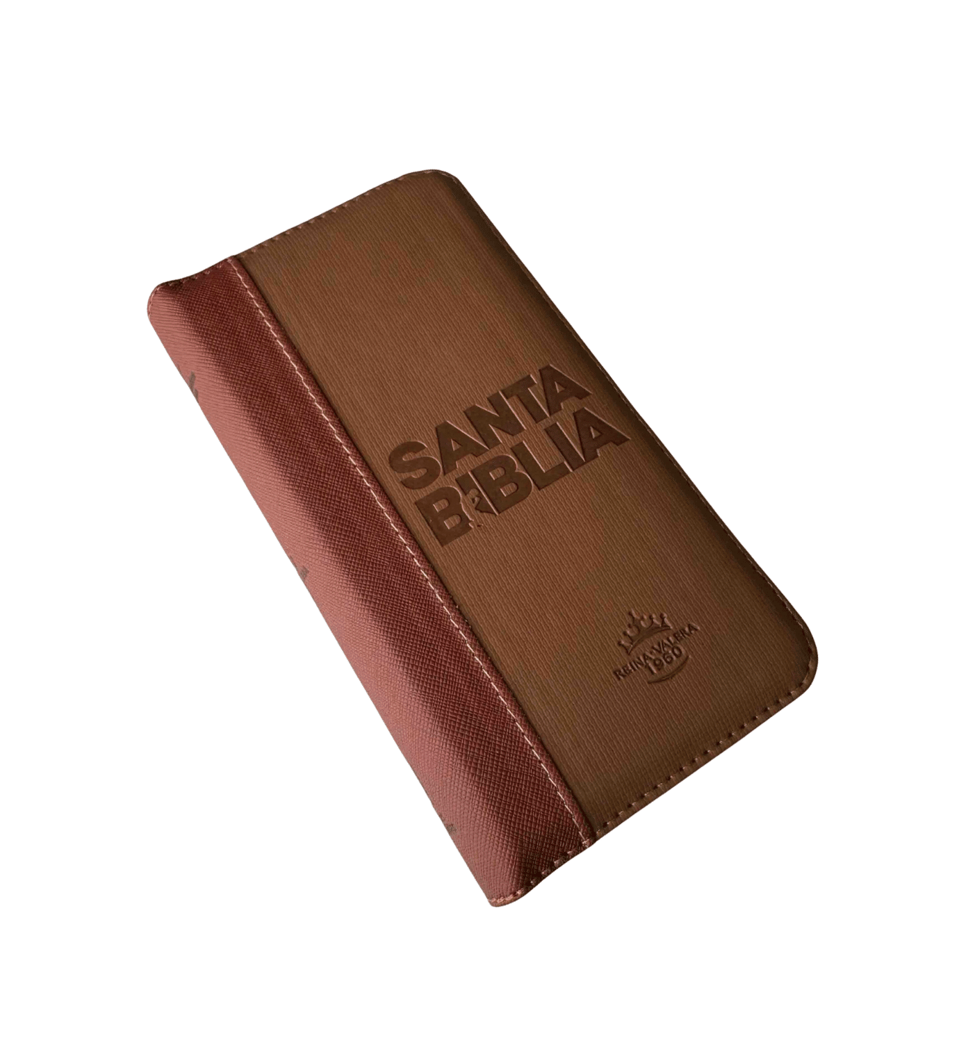 Biblia RVR1960 tamaño agenda Cierre Indice Café - Imagen 4