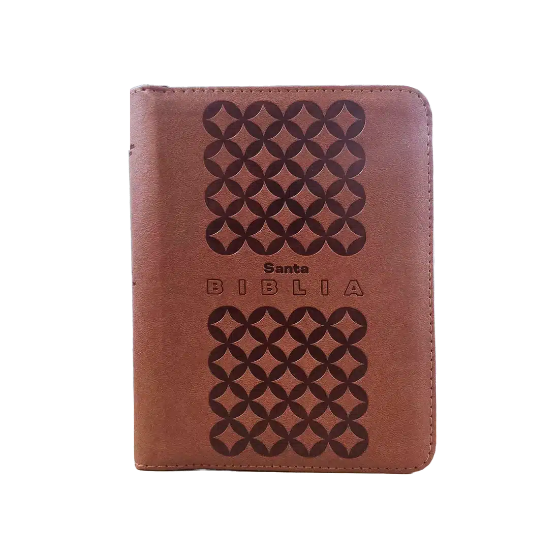Biblia Reina Valera 1960 Compacta Letra Grande 11 puntos PJR Cierre Color Café Con Ayudas QR - Imagen 5