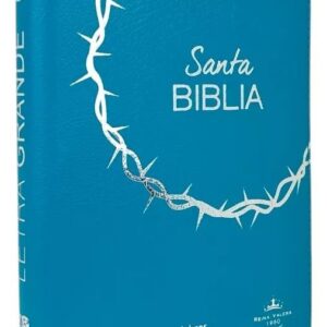 Bibila RVR1960 letra grande cierre índice turquesa / aguamarina