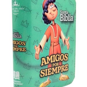 Biblia para niños Amigos por Siempre RVR 1960 Cierre Color Verde