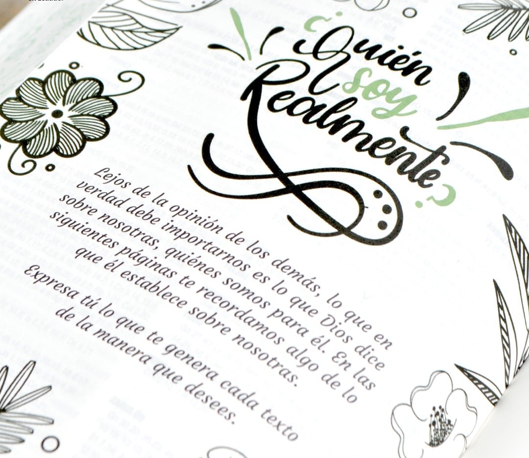 Biblia Arte Devocional RVC Rosado Apuntes Lettering Journaling - Imagen 3