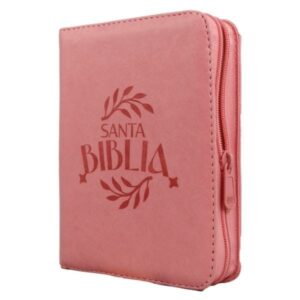 Biblia Reina Valera 1960 de bolsillo cierre Rosa