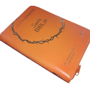 Biblia Reina Valera 1960 Letra Grande 12 Puntos Cierre Índice Naranja