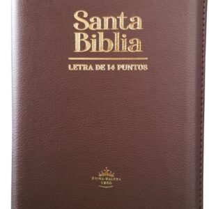 Biblia Reina Valera 1960 Letra Gigante Con Cierre café