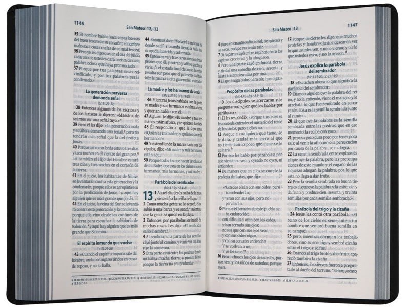 Biblia Reina Valera Contemporánea letra 10 puntos imitación piel gris cruz - Imagen 4