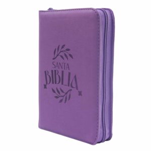 Biblia Reina Valera 1960 compacta cierre morado