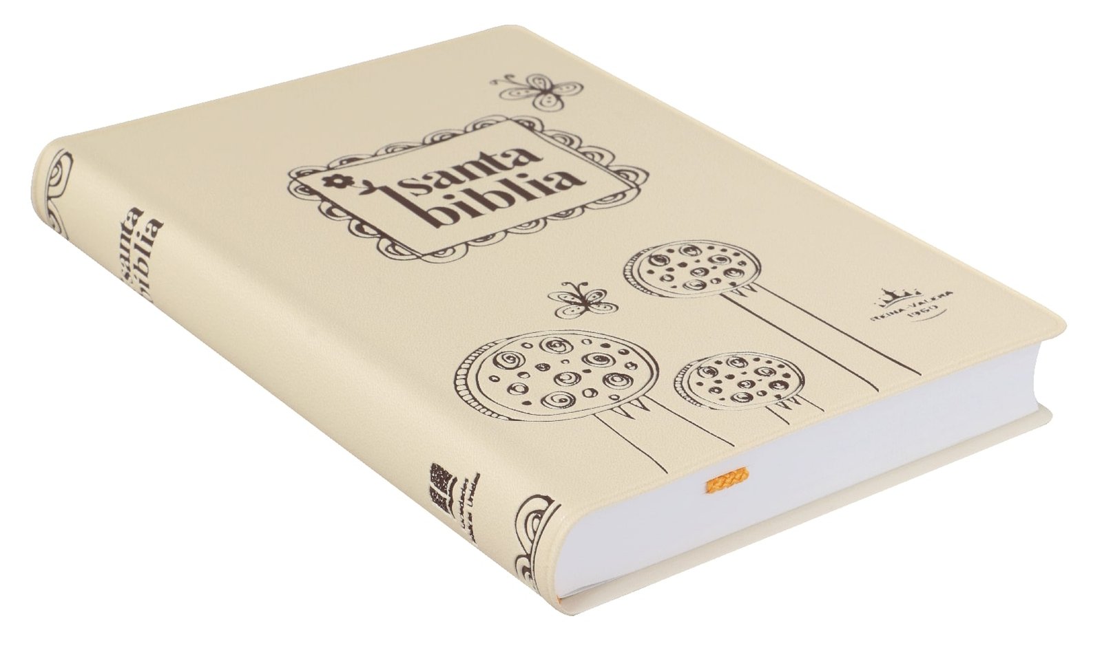 Biblia Reina Valera compacta vinil beige - Imagen 2