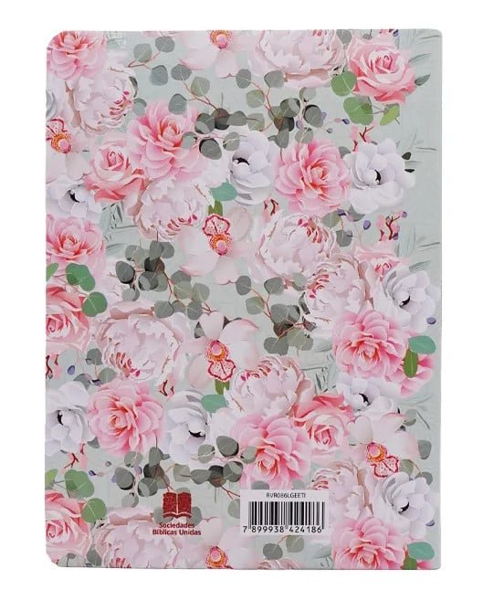 Biblia para la predicación RVR 1960 para mujer verde flores - Imagen 3