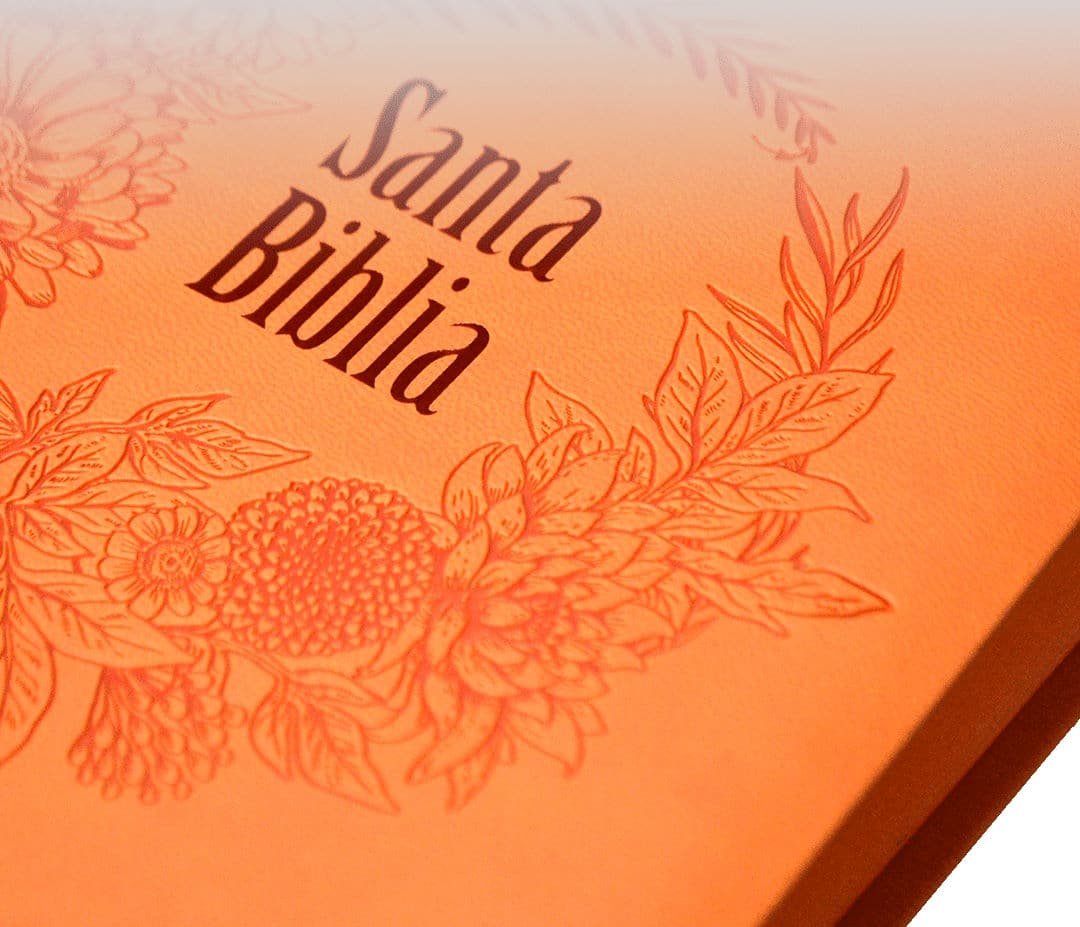 Biblia Letra Grande Reina Valera 60 Concordancia Naranja - Imagen 2