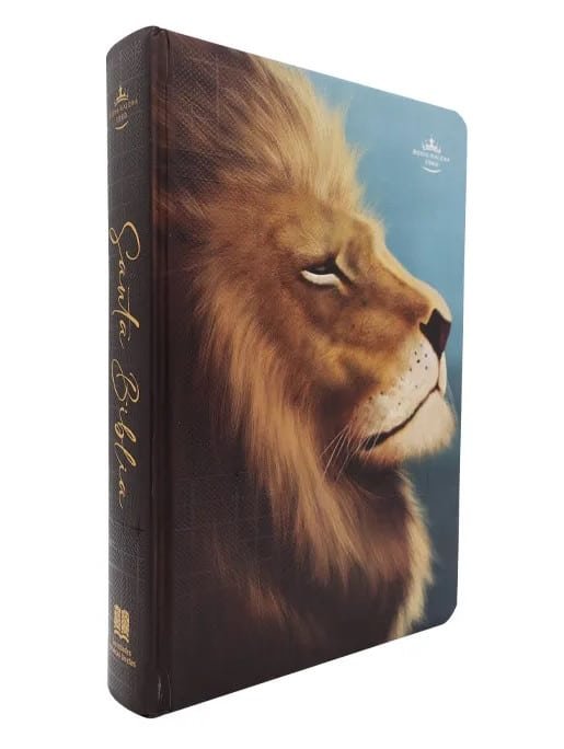 Biblia Reina Valera 1960 Letra Grande Tapa dura Leon - Imagen 6