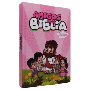 Biblia Infantil Reina Valera 1960 Letra Grande Mayúscula Tapa Dura Rosa